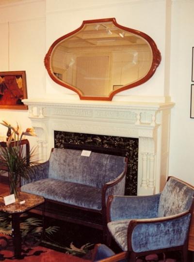 Paul Follot Paul Follot large overmantle mirror