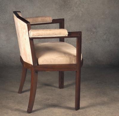 Paul Follot Paul Follot pair of Modernist armchairs two pairs available 