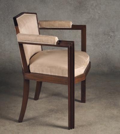 Paul Follot Paul Follot pair of Modernist armchairs two pairs available 