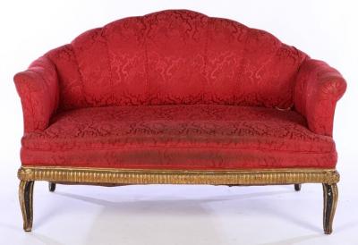 Paul Follot Paul Follot sculpted gilt settee