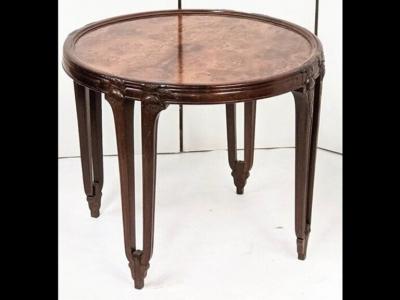 Paul Follot Paul Follot sculpted split leg side table