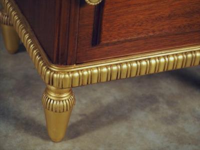 Paul Follot Paul Follot side table with gold leaf