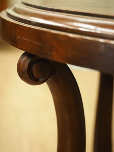Paul Follot Style of Paul Follot center side table in French walnut
