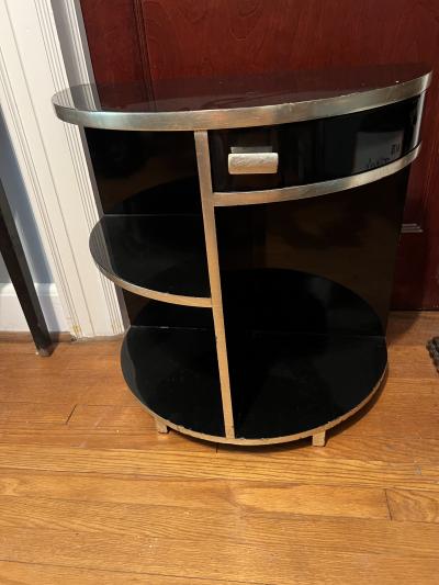 Paul Frankl ART DECO DEMILUNE CABINET BY PAUL FRANKL