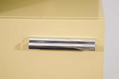 Paul Frankl Amazing Paul Frankl Art Deco Skyscraper Side Cabinet in Deep Green Yellow