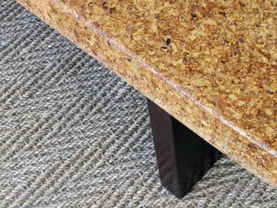 Paul Frankl Asian Inspired Paul Frankl for Johnson Furniture Cork Top Bench or Low Table