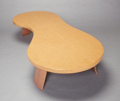 Paul Frankl Bigfoot Cork and Mahogany Coffee Table Original Size