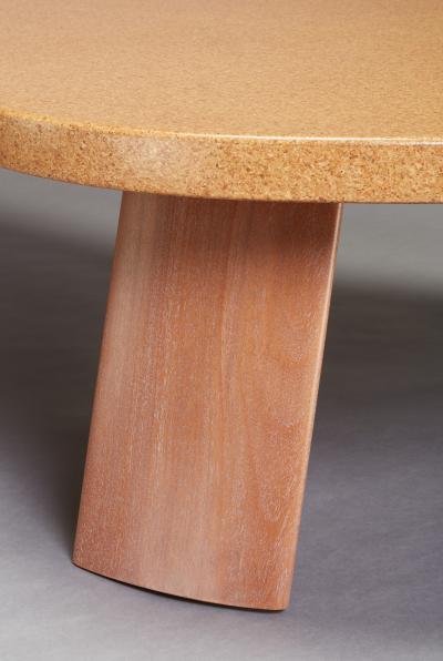 Paul Frankl Bigfoot Cork and Mahogany Coffee Table Original Size