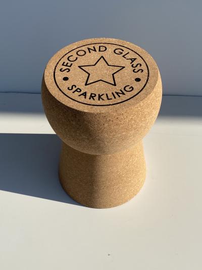 Paul Frankl Champagne Cork Side Table Stool