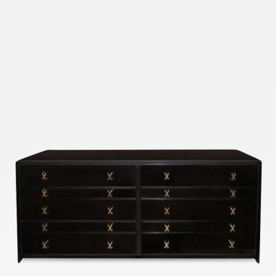 Paul Frankl EBONIZED WALNUT DRESSER OR CHEST OF DRAWERS BY PAUL FRANKL