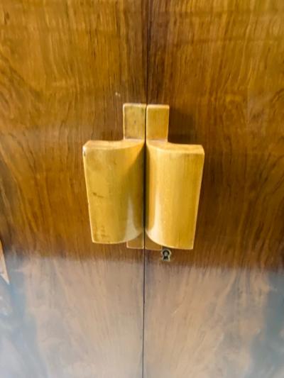 Paul Frankl EXCEPTIONAL ART DECO SKYSCRAPER CORNER CABINET IN THE MANNER OF PAUL FRANKL