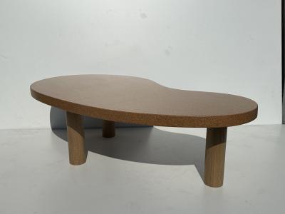 Paul Frankl Kidney Shaped Cork and Oak Coffee Table
