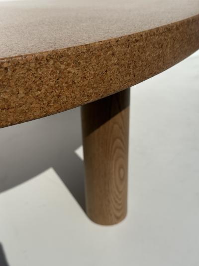 Paul Frankl Kidney Shaped Cork and Oak Coffee Table