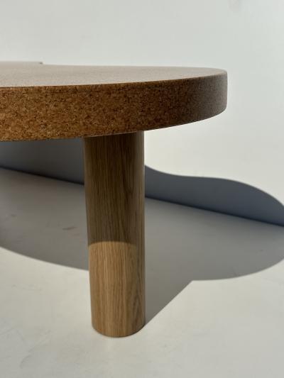 Paul Frankl Kidney Shaped Cork and Oak Coffee Table