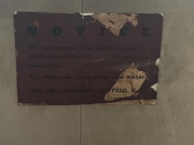 Paul Frankl MODERNIST STREAMLINE ART DECO CORAL LEATHER BURLWOOD CHEST OF DRAWERS