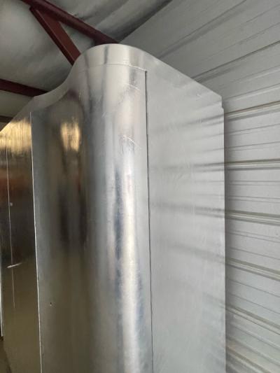 Paul Frankl MONUMENTAL FLUTED ART DECO SILVER LEAF ARMOIRE