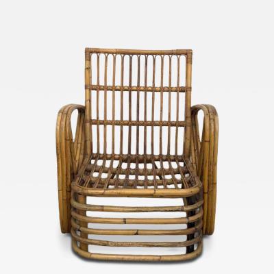 Paul Frankl Pair of Bent Bamboo Armchairs By Paul Frankl 1940s