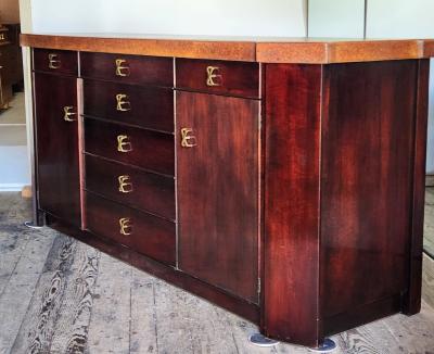 Paul Frankl Paul Frankel 72 Cork Top Sideboard Johnson Furniture 1950s