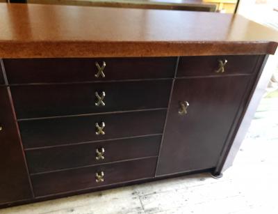 Paul Frankl Paul Frankel 72 Cork Top Sideboard Johnson Furniture 1950s