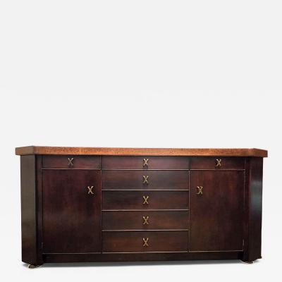 Paul Frankl Paul Frankel 72 Cork Top Sideboard Johnson Furniture 1950s