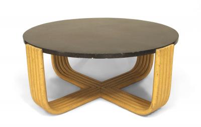 Paul Frankl Paul Frankl American Art Moderne Bakelite and Faux Bamboo Coffee Table