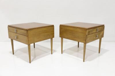 Paul Frankl Paul Frankl Cork Nightstands for Johnson Furniture