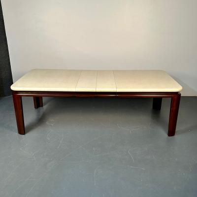 Paul Frankl Paul Frankl Mid Century Modern Cork Top Mahogany Dining Table Johnson Furniture