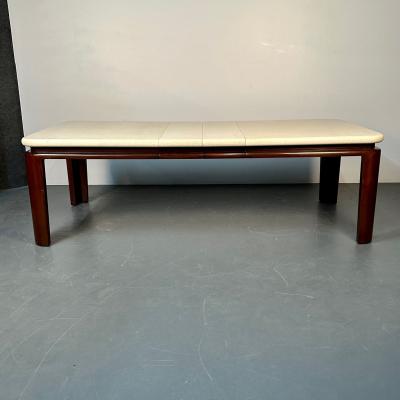 Paul Frankl Paul Frankl Mid Century Modern Cork Top Mahogany Dining Table Johnson Furniture