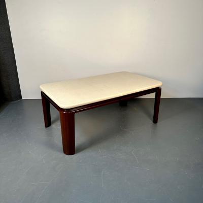Paul Frankl Paul Frankl Mid Century Modern Cork Top Mahogany Dining Table Johnson Furniture