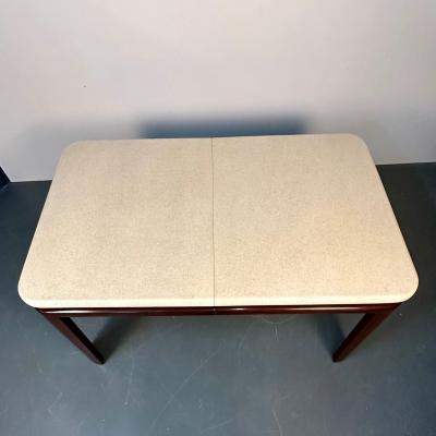 Paul Frankl Paul Frankl Mid Century Modern Cork Top Mahogany Dining Table Johnson Furniture