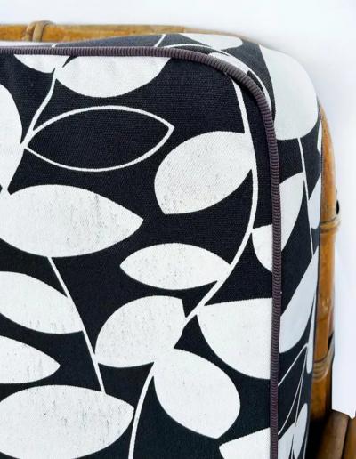 Paul Frankl Paul Frankl Pretzel Six Strand Club Chairs with Ottomans Set of 4