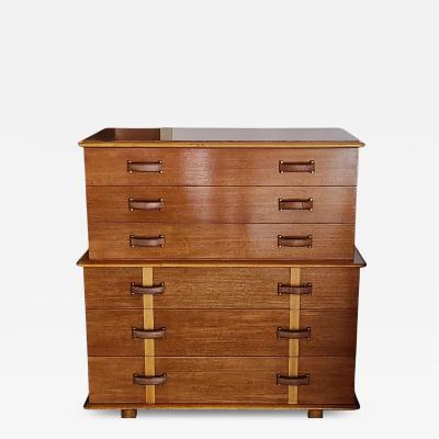Paul Frankl Paul Frankl Station Wagon Tall Dresser Johnson Furniture Co 1950s