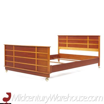 Paul Frankl Paul Frankl for Johnson Furniture Company Station Wagon Full Bed Frame