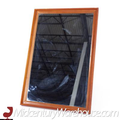 Paul Frankl Paul Frankl for Johnson Furniture Company Station Wagon Maple and Leather Mirror