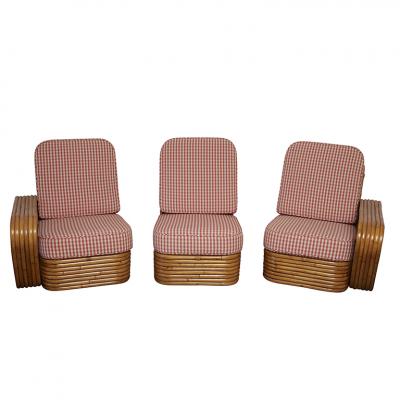 Paul Frankl Paul T Frankl Rattan 3 Seat Settee
