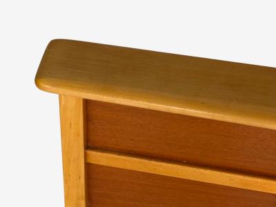 Paul Frankl Rare Twin Headboards Mahogany Rock Maple USA 1950s