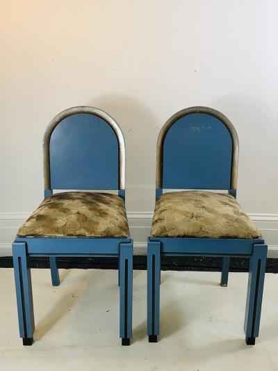 Paul Frankl SET OF FOUR MODERNIST ART DECO CHAIRS