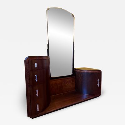 Paul Frankl SKYSCRAPER ART DECO VANITY WITH MIRROR