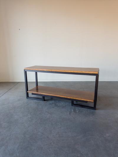 Paul Frankl Two tier console table by Paul T Frankl for Johnson Furniture Company