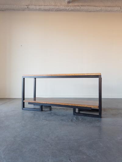 Paul Frankl Two tier console table by Paul T Frankl for Johnson Furniture Company