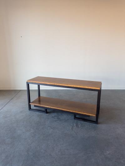 Paul Frankl Two tier console table by Paul T Frankl for Johnson Furniture Company