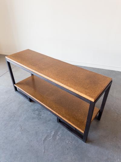 Paul Frankl Two tier console table by Paul T Frankl for Johnson Furniture Company