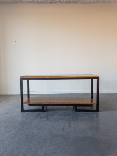 Paul Frankl Two tier console table by Paul T Frankl for Johnson Furniture Company