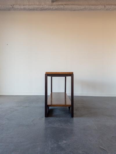 Paul Frankl Two tier console table by Paul T Frankl for Johnson Furniture Company