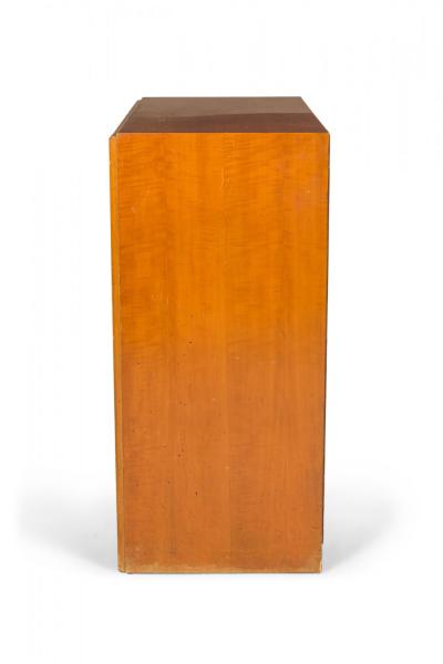 Paul Frankl for Johnson Furniture Co Mid Century Walnut Six Drawer High Chests