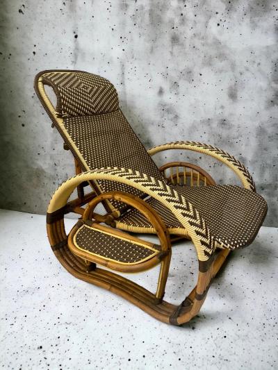 Paul Franklin Midcentury Adjustable Lounge Chair by Paul Frankl 1950 