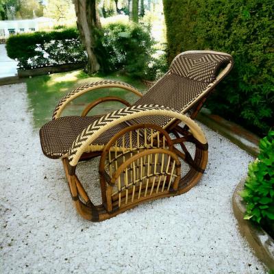 Paul Franklin Midcentury Adjustable Lounge Chair by Paul Frankl 1950 
