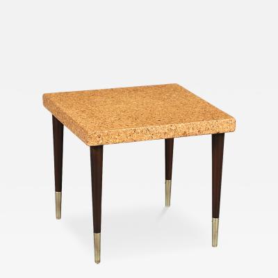 Paul Franklin Paul Frankl Cork Side Table for Johnson Furniture