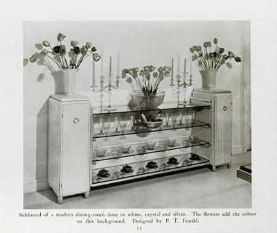 Paul Franklin Rare Paul T Frankl Art Deco Lacquered and Silvered Skyscraper Sideboard c 1928