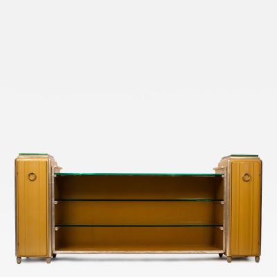 Paul Franklin Rare Paul T Frankl Art Deco Lacquered and Silvered Skyscraper Sideboard c 1928